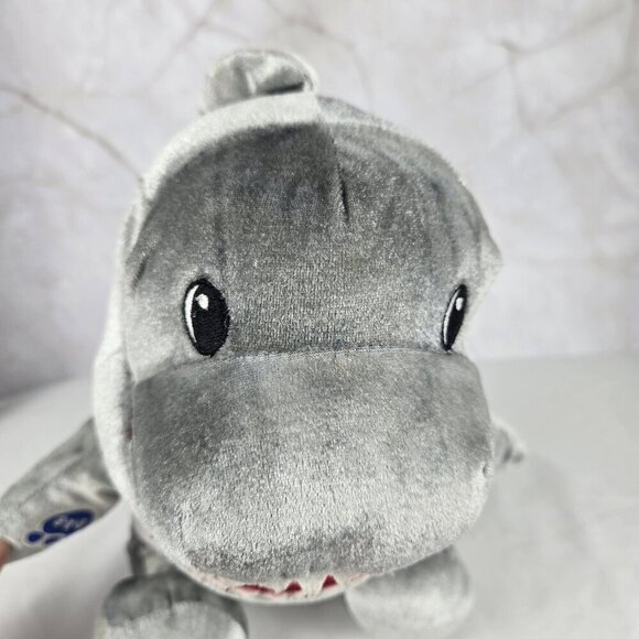 Build A Bear Toothy Shark Plush Stuffed Animal Gray White Child Safe Eyes - Picture 9 of 13